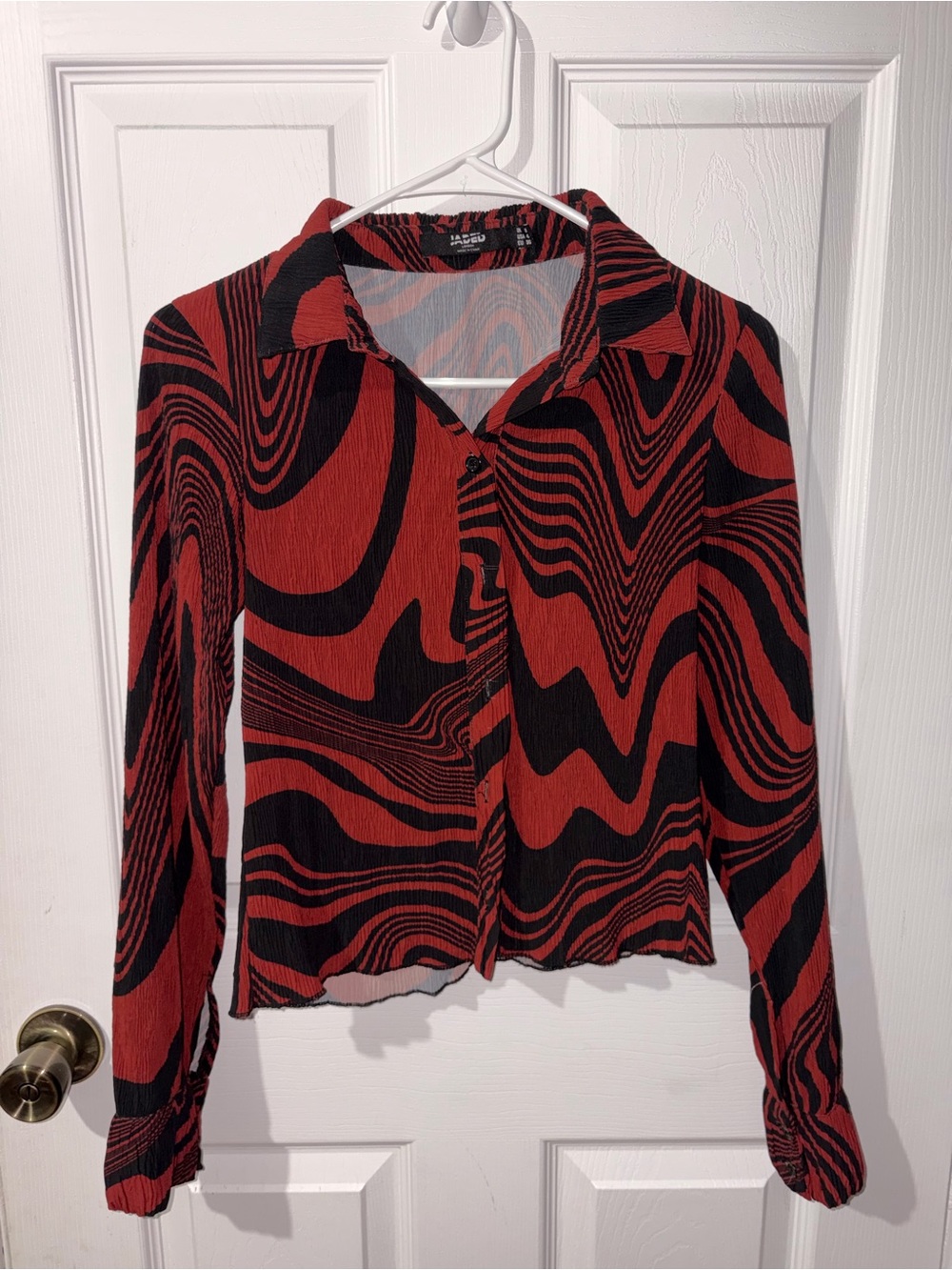 Jaded London Y2K Style Long Sleeve Button Down